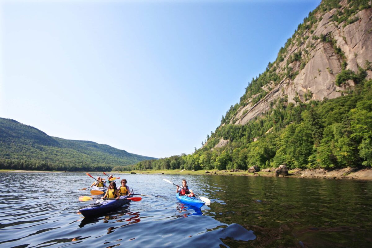 canoë en famille sur le saguenay lac saint jean