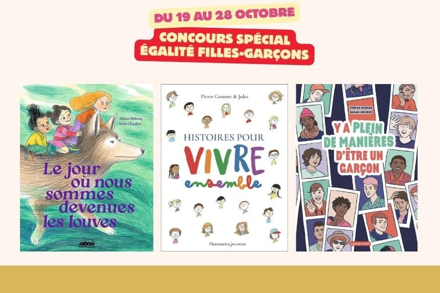 concours livres jeunesse sur l'égalité filles garçons mafamillezen